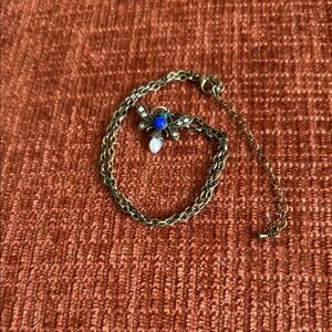 Elegant Gold and Blue Women's Bracelet